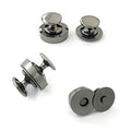 Sbest 20 Sets 18MM Coppery Strong Magnetic Button Clasps,Round Magnetic Snaps Bag Button Clasps Closure Purse Handbag with Washer Nickel DIY Craft Sets for Sewing (Beautiful Style 18mm, Gunmetal) - color: gunmetal, size: Beautiful style 18mm