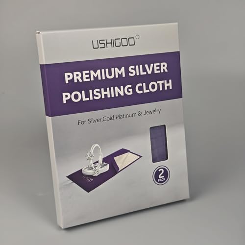 2pcs Jewelry Cleaner&Polishing Clothb for Ring,Earring,Watch and Coins Care | Sterling Silver Gold Platinum Tarnish Remover,Non-Toxic Eco Friendly,Jewelry Cleaning Cloth - color: Dark Purple