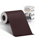 BOUYEER Leather Repair Patch Tape Kit,Self Adhesive Leather Repair for Sofa，Car Seat,Office Chair,Furniture,Jacket,Waterproof Strong Adhesive Vinyl Repair Kit. 4 in x 79 in,Dark Brown - color: Dark Brown, size: 4 in x 79 in