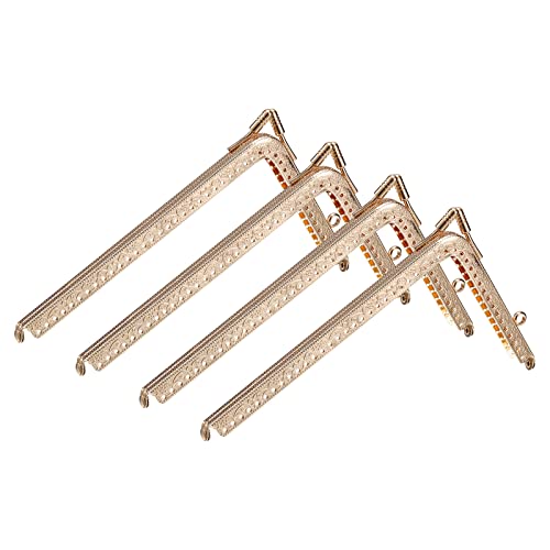uxcell Metal Purse Frames, 5.7" 4Pcs Kiss Lock Clasp Frame for Coin Bags DIY, Gold - color: Gold, size: 5.7"