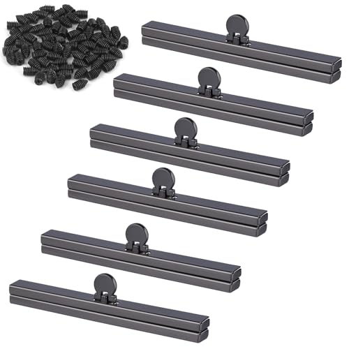 BUTUZE 6pcs Bag Clasps Purse, 4.52inches Metal Purse Frame Kiss Clasp Purse Frame, Purse Clasps for Bag Making, Metal Purse Frame Wallet Clasp, Bag Clasp for Purse Making, Bag Making - color: BLACK