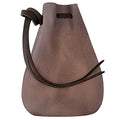 Leather Drawstring Pouch, Coin Bag, Medicine Tobacco Pouch Medieval Reenactment Made in U.S.A. by Nabob Leather Size 5.75" x 4.25" - color: Rustic Brown, style: Medium