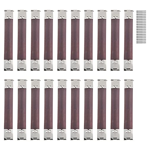 CHENJIN Handbag Hinge Spring Clip 20PCS 100x13mm / 3.94x0.51inch Metal Internal Flex Frames Kiss Clasps Sewing Internal Hinges Spring Clips For Bag Coin Purse Handbag Wallet DIY Craft