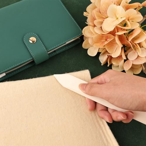 Lineco Genuine Bone Folder Large 8" x 1", Used for Bookbinding | Great for Scoring, Folding and Creasing Paper Projects, Scrapbooking, Cards, DIY. Ideal for Leather, Handmade Crafts