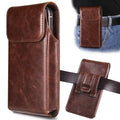 Holster for Galaxy S25 Ultra S24 Ultra S23 Ultra 5G Note 20 Ultra 5G Note 10+ Plus 5G, Premium Leather Pouch with Belt Clip Phone Holster Belt Case, Coffee -XL - color: Coffee, size: X-Large
