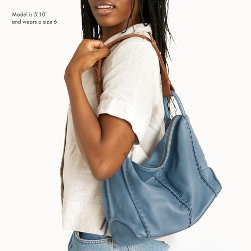 The Sak Los Feliz Hobo Purse - Premium Large Leather Women's Handbag for Everyday & Travel - Durable Purse With Zipper Pocket | Slouchy Relaxed Silhouette, Roomy Interior, Lightweight All-Day Carry, Fits Phone, Wallet & Tablet, Everyday & Travel Ready - c