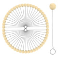 50PCS Wool Daubers,Wool Daubers Ball Brush Leather Dye Dauber for Leather Dyeing,Wool Applicator with Metal Handle for DIY Crafting and Leather Care - size: 50PCS