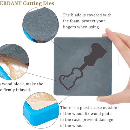 SUPERDANT Dog Keychain Leather Die Puppy Pendant Keychains Decor Wooden Die Cutter Leathers Cutting Dies DIY Art Crafts Leathers Dies Cutter Leather Making Handmade Gifts for Man Woman Dog Lover - style: Puppy Keychain