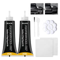Black Leather Repair Kit for Furniture, Leather Couch Repair Kit | For Car Interiors, Seats, Steering Wheel, Sofa, Shoes, Restore Leather Scratch, Tears & Burn Hole With Easy Instructions