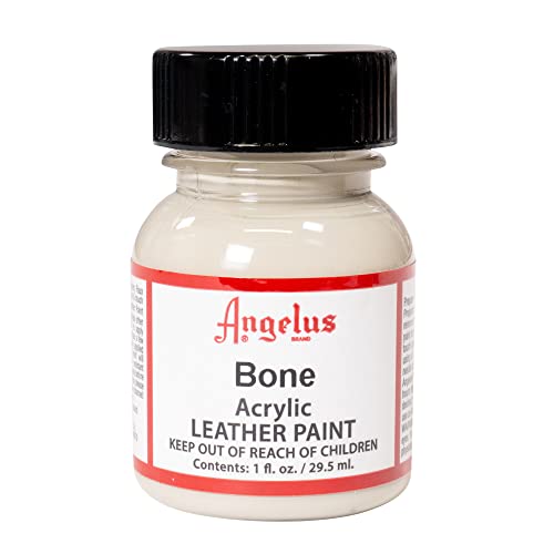 Angelus Acrylic Leather Paint, 1 Fl Oz (Pack of 1), Bone - color: Bone, size: 1 Fl Oz (Pack of 1)