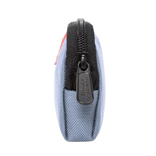 Manhattan Portage CORDURA® Coin Purse With Zipper Closure Pouch Eclectic Colors Credit Card ID Card Jewelry Keys Water Resistant Gift Everyday Carry - color: Periwinkle