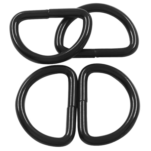Welded Semi-Circular D Ring - color: Black