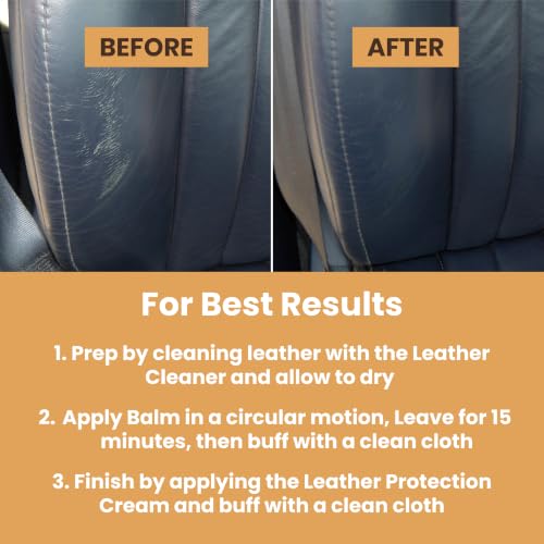 Furniture Clinic The Original Leather Recoloring Balm | Bordeaux Leather Dye | Repair Scratched, Faded, & Worn Leather | Restore Your Leather Couches, Sofas, Car Seats| 250 ml / 8.5 fl oz - color: Bordeaux, size: Balm