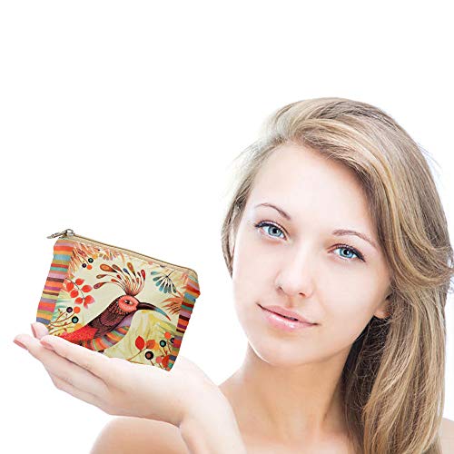 Women and Girls Cute Fashion Coin Purse Wallet Bag Change Pouch Key Holder - color: Color Bird