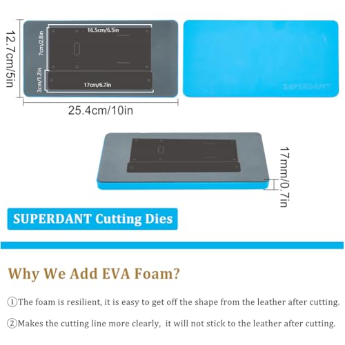 SUPERDANT 1Pc Leather Die Cutter Wooden Cutting Die 10x5 InchPet Bag for Compatible Machines Handmade Leather Craft Cut Mold for DIY Pet Waste Bag Storage - style: Pet Garbage Bags