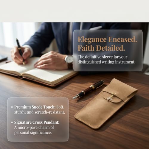 Personalized Initial PU Suede Pen Pouch - Office and Professional Storage Accessory, Ideal Gift for Coworkers (X) - color: X