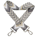 Wide Purse Strap Silver Hardware Adjustable Replacement Long Crossbody Bag Strap for Thick Shoulder Bags Canvas Handbags Straps - color: Silver Hardware-Gary