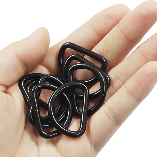 Welded Semi-Circular D Ring - color: Black