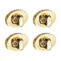 uxcell 4Pcs Twist Turn Lock Clasp, 24 x 16mm Closures Lock Fasteners Gold - color: Gold, size: 24 x 16mm