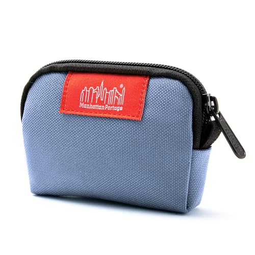 Manhattan Portage CORDURA® Coin Purse With Zipper Closure Pouch Eclectic Colors Credit Card ID Card Jewelry Keys Water Resistant Gift Everyday Carry - color: Periwinkle
