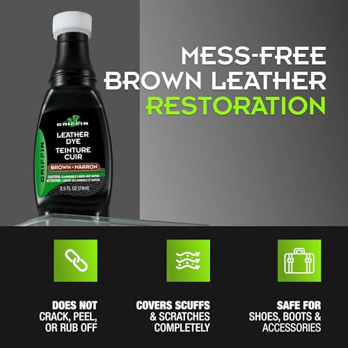 Griffin Brown Shoe Dye, 2.5 oz - color: Brown