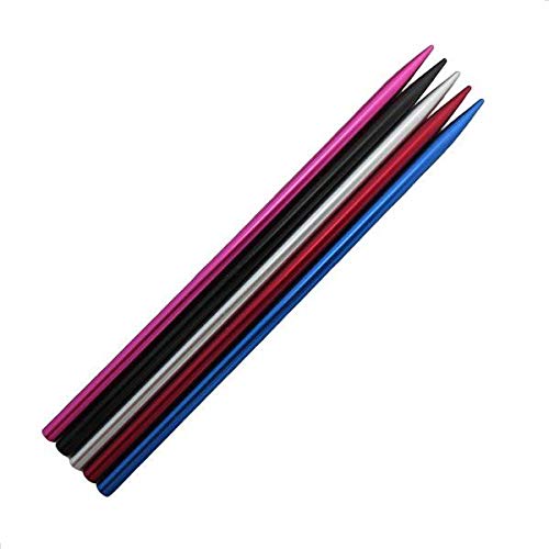 (5 Pack) of Multi-Color 3 1/2" Type I Micro Cord Paracord FID, Lacing, Aluminum Stitching Needles by Jig Pro Shop