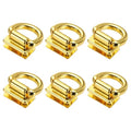 M METERXITY Metal Bag Connector, Purse Suspension Clasp with D Ring for Purse/DIY Crafts Hardware Accessories - color: Gold