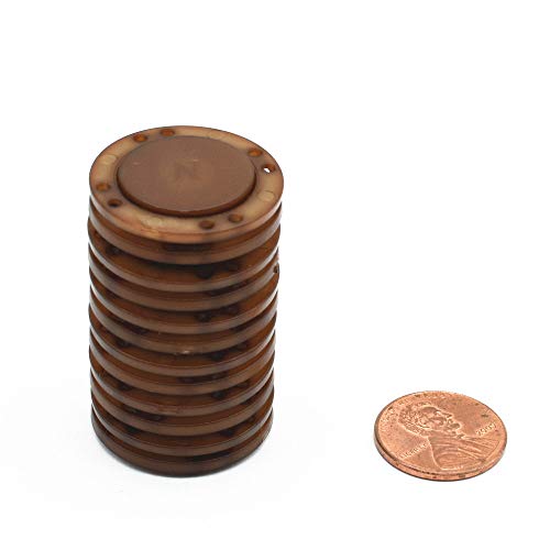 41L Magnetic Coat Buttons 26mm/1” Invisible Hidden Sewing Button Nylon with Magnets Inside for Coat Jacket Suitcase Bag Windbreaker Pajamas FBM Shipment 6pcs (26mm, Brown) - color: Brown