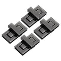 M METERXITY 4Pcs Purse Twist Lock (1.73 x 0.87 Inches, Black)- Rectangular Purse Closure Twist Turn Lock Clasp Metal Clip Hardware Apply to DIY Handbag/Purse/Wallet/Leather Craft - color: Black, size: 1.73 x 0.87"