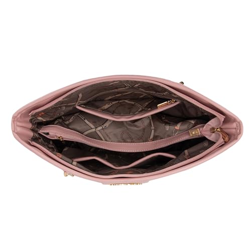 Montana West MEDIUM Tote Bag for Women Quilted Chain Handbags Shoulder Purse - color: M Pink