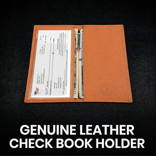 Genuine Leather Simple Check Book Holder Style - Mw156cf - color: Tan