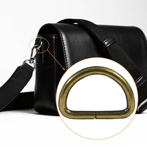 Welded Semi-Circular D Ring - color: Bronze