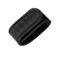 TACNEX Genuine Leather Belt Keeper 1 3/8" - 1 1/2" Wide Men's Belt Loop Stays Dress Belt End Holder Retainer Tool Belt Band - color: Basket Weave, size: 2 pcs