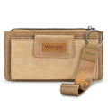 X Wrangler Western Wallet for Women Card Cases & Money Organizers Wristlet Wallet with Zipper Pocket - color: 1-Tan