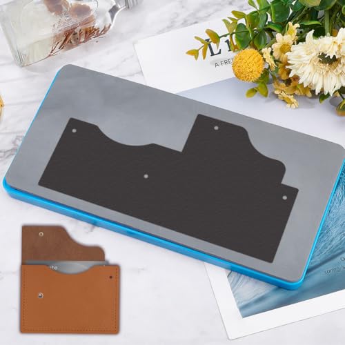 SUPERDANT 1 Pcs Snap-On Wallet Die 10x5 Inch Wooden Leather Die Cutter for Handmade Card Holder Coin Purse Leathercraft Template for Cutting Machine - style: Snap-On Wallet