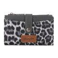 Wrangler Wallet for Women Bifold Card Holder with Zipper and ID Window - color: Light Grey