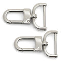 CRAFTMEMORE 2pcs Detachable Snap Hook Swivel Clasp w/Screw Bar VT99 Bag Strap Hardware Replacement (1 Inch, Silver) - color: Silver, size: 1 Inch