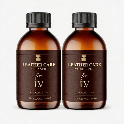Leather Cleaner & Moisturizer Set, Gentle Leather Cleaner, Removes Stains & Minor Marks, Conditions & Protects Luxury Designer Bags