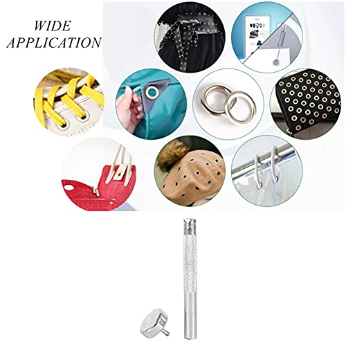 Eyelet Hole Punch Tool Grommet Setter 4 12 14 17 20mm Die Kit for Leather Craft Clothing Fabric Eyelet Hand Setter Hollow Punch (2000# 20mm) - size: 2000# 20mm