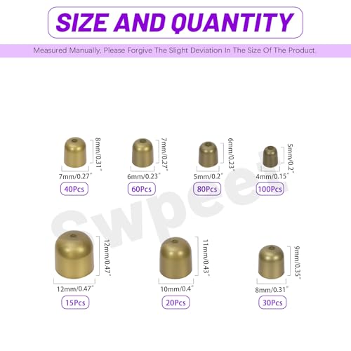 Swpeet Tassel Leather Cords Buckle End Tip Cap for Creative Projects - color: Bronze