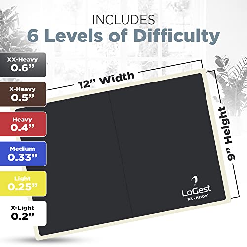 Logest Rebreakable Boards Martial Arts - Taekwondo Karate MMA Boards - Reusable Plastic Training Breaking Boards for Kids & Adults Available in 6 Levels of Difficulty Taekwondo Boards for Breaking - color: 6 Levels Set - White Y B R B Black