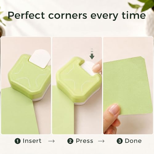 Koogel 3PCS 3in1 Corner Punch Set, (Rounder + Beauty Shape + Chamfer Edges)