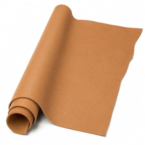 Reed Leather Hides - Cow Skins (8 inches X 11 Inches, Camel) | Arts and Crafts - color: Camel, size: 0.6 Square Foot