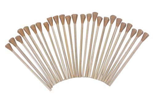 Wooden DOP Sticks for Lapidary, Securely Hold Gemstones for Grinding and Polishing (40 Piece)
