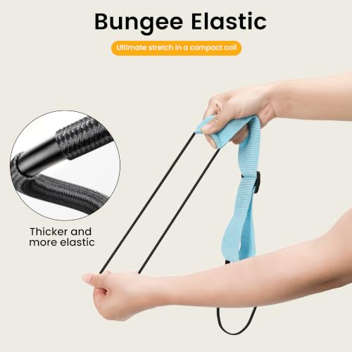 Black Adjustable Elastic Luggage Straps for Suitcase, Travel Bungee Straps | Multi-Purpose Compact Travel Accessory to Secure Extra Luggage Bags and Free Your Hands On Trips - color: Black