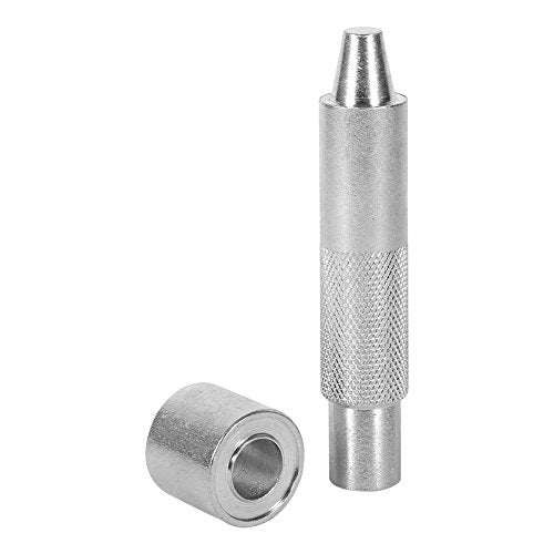 Eyelet Hole Punch Tool Walfront 4/12/14/17/20 mm Carbon Steel Silver Manual 14 mm Hole Punch 1 Hole 20 Sheets - size: 1200# 14mm