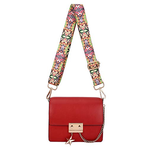 ZOOEASS Wide Shoulder Strap Adjustable Replacement Belt Crossbody Canvas Bag Handbag - color: Paisley, size: Wide: 1.4"(3.5cm)