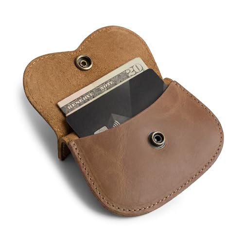 Hide & Drink, Cat Shape Wallet Handmade from Full Grain Leather - Single Malt Mahogany - color: Single Malt Mahogany