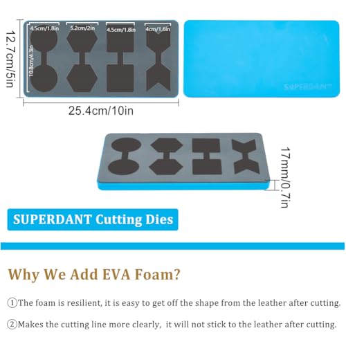 SUPERDANT Geometric Shapes Leather Cutting Die Key Chains Wooden Die Cuts Earrings Leather Dies for Art Crafts Dies Cutter Pendant Cutting Keychain Making for Women Man DIY Crafters Gifts - style: Simple shapes