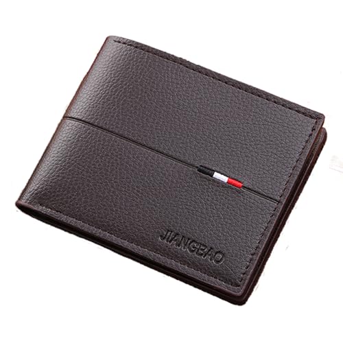 Slim Wallet for Men with Money Clip, Minimalist Wallet with Zipper, Bifold Mens Wallets with Credit Card Holder, PU Leather Men's Wallet with Coin Purse, Carteras Para Hombres (Coffee 3) - color: Coffee 3